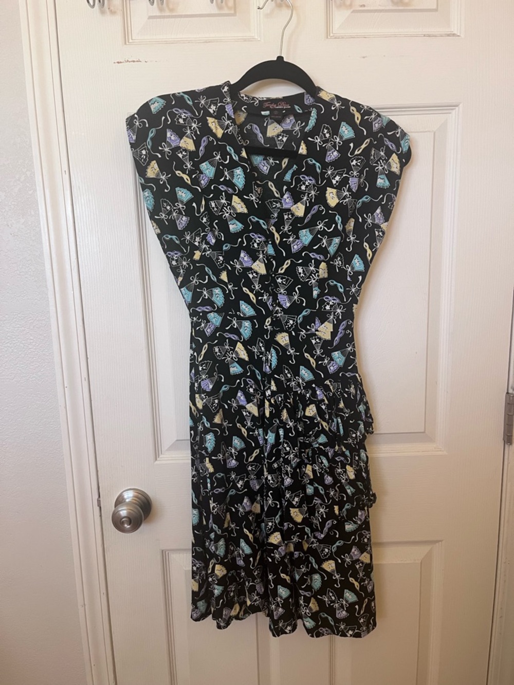 Trashy Diva Mardi Gras Sadie Ruffle  Dress Size 2